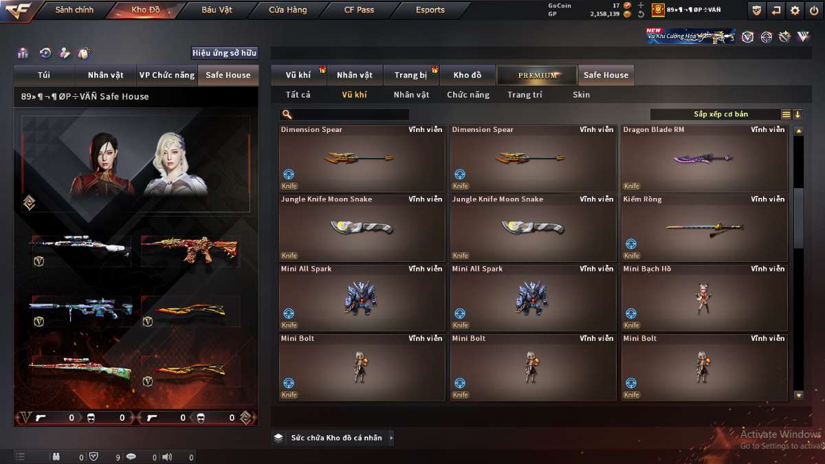 shop acc cf uy tin gia re